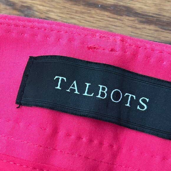 Talbots Hampshire Straight Ankle Pants Tropical Punch Size 4 Curvy Preppy - Picture 5 of 11